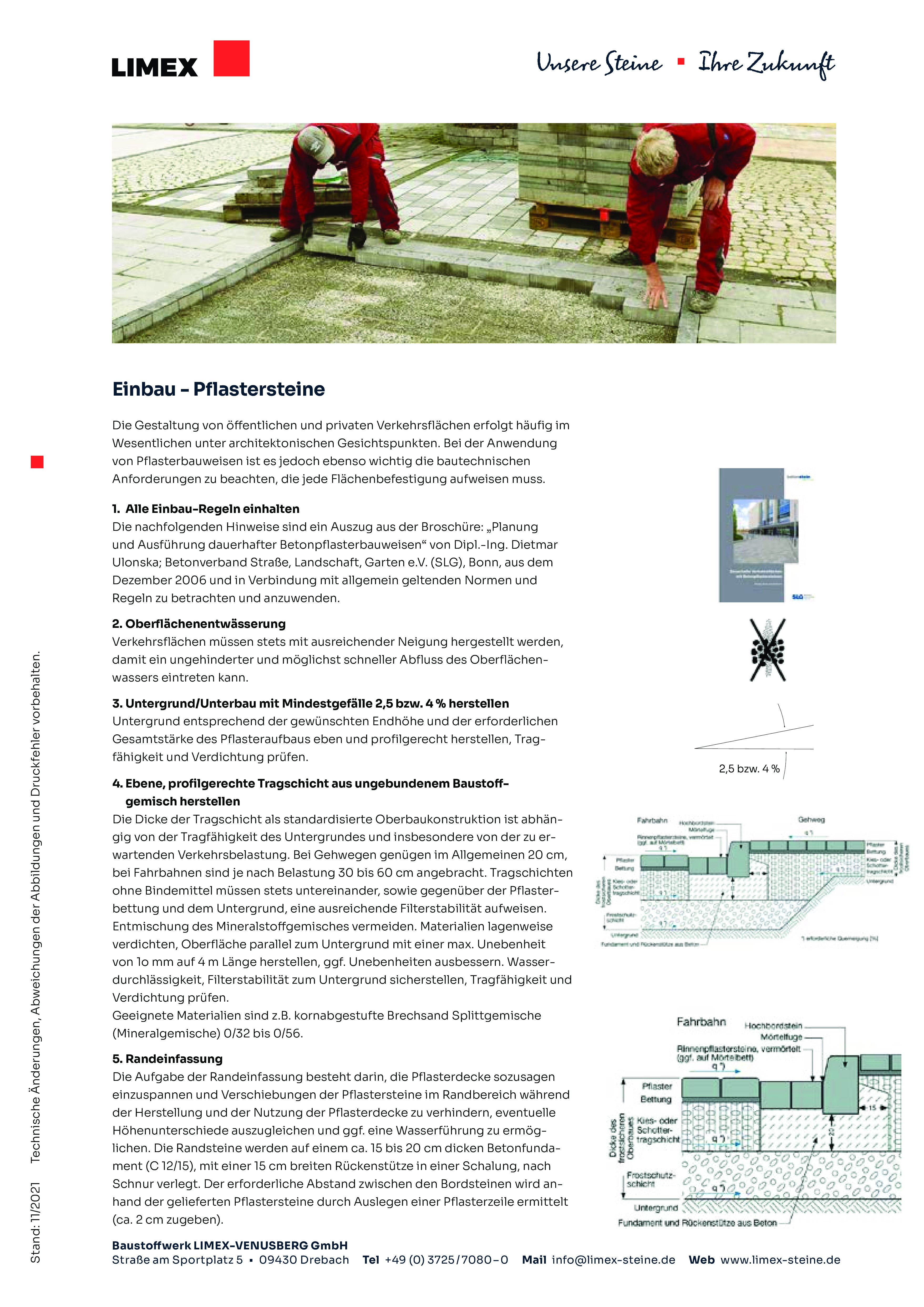 LIMEX Infocenter EinbauPflastersteine pdf